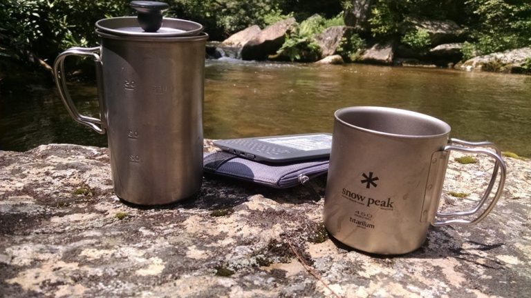 Snow Peak Titanium French Press – Make Real Coffee Anywhere You Camp, Hike, Or Backpack